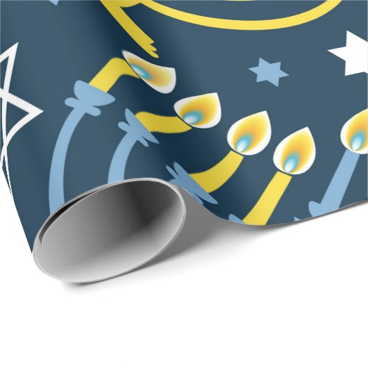 "Hanukkah" Geschenkpapier (Rolleneckpunkt)