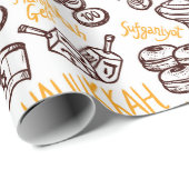 Hanukkah Geschenkpapier (Rolleneckpunkt)