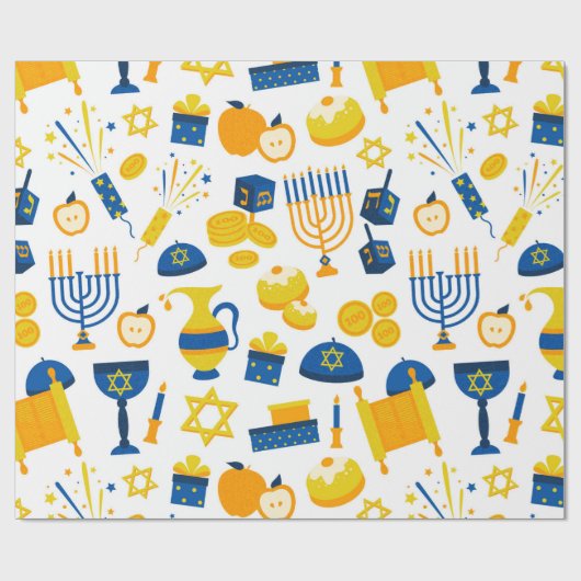 Hanukkah Geschenkpapier (Flach)
