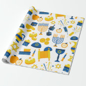 Hanukkah Geschenkpapier (Ungerollt)
