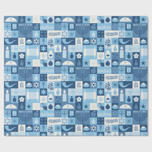 Hanukkah Geschenkpapier (Flach)