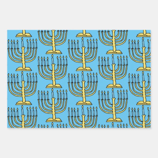 Hanukkah Geschenkpapier Set (Vorderseite 3)