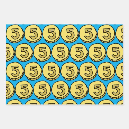 Hanukkah Geschenkpapier Set (Vorderseite 2)