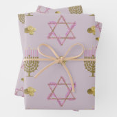 Hanukkah Geschenkpapier Set (Beispiel)