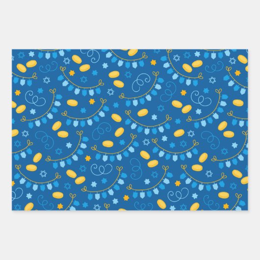 Hanukkah Geschenkpapier Set (Vorderseite 2)