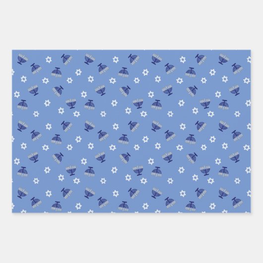Hanukkah Geschenkpapier Set (Vorderseite 2)