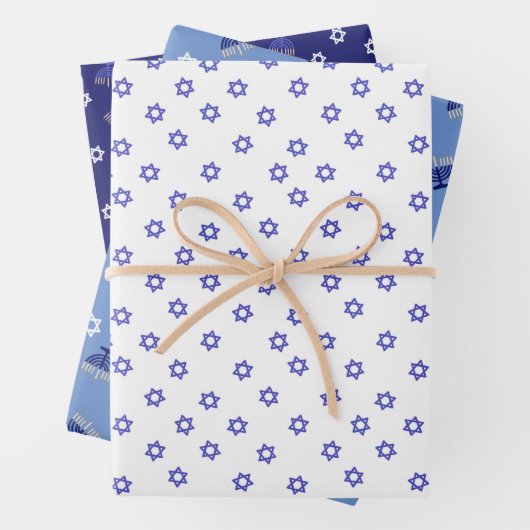 Hanukkah Geschenkpapier Set (Beispiel)