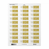 Hanukkah gibt Labels Gold/Silber "Liebe a Latke" z (Vorne)