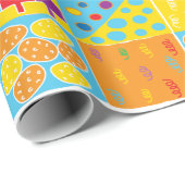 Hanukkah Gift Wrap "Hanukkah Squares 2" Geschenkpapier (Rolleneckpunkt)