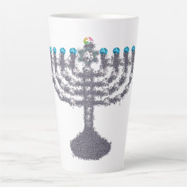 Hanukkah glam menorah hanukkiah milchtasse
