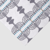 Hanukkah glam menorah hanukkiah seidenpapier (Detail)