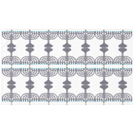 Hanukkah glam menorah hanukkiah tischdecke (Vorderseite (Horizontal))