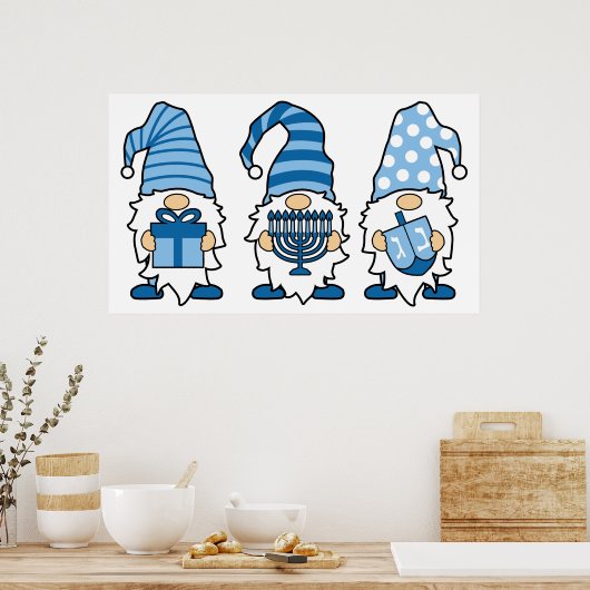 Hanukkah Gnomes Trio Poster (Küche)