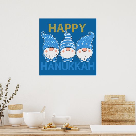 Hanukkah Gnomes Trio Poster (Küche)