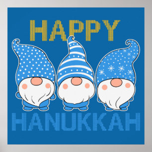Hanukkah Gnomes Trio Poster