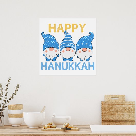 Hanukkah Gnomes Trio Poster (Küche)
