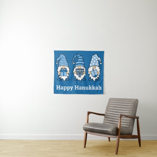 Hanukkah Gnomes Trio Tapestry Wandteppich (Beispiel (Horizontal))