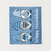 Hanukkah Gnomes Trio Tapestry Wandteppich (Vorderseite)