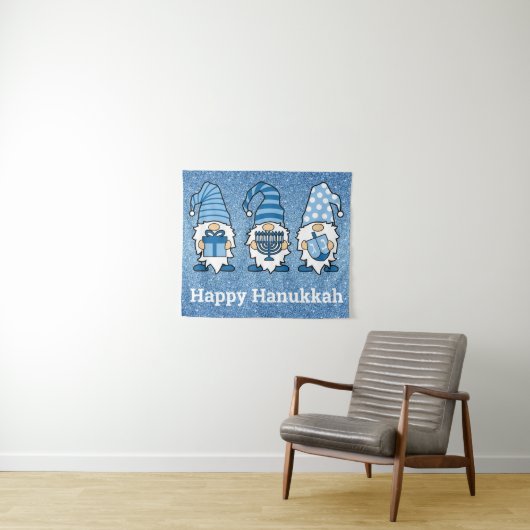 Hanukkah Gnomes Trio Tapestry Wandteppich (Beispiel (Horizontal))