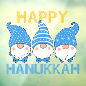 Hanukkah Gnomes Trio Window Fensteraufkleber (Blatt 3)