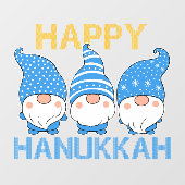 Hanukkah Gnomes Trio Window Fensteraufkleber (Blatt)