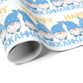 Hanukkah Gnomes Trio Wrapping Paper Geschenkpapier (Rolleneckpunkt)