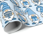 Hanukkah Gnomes Trio Wrapping Paper Geschenkpapier (Rolleneckpunkt)
