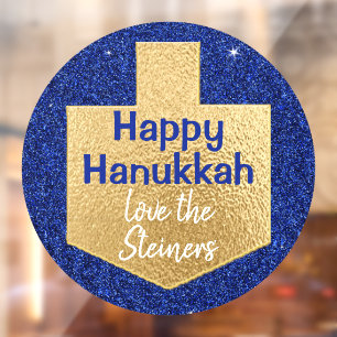 Hanukkah Gold Dreidel Fensterheber Fensteraufkleber