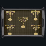 Hanukkah Gold Menorah Lichteffekte Dekoration Serviertablett<br><div class="desc">Serviertablett Hanukkah Lichteffekt Dekoration für Kunst & Zuhause,  Küche & Essen,  Kochgeschirr & Serveware,  Serviertablett für Hanukkah Festival und jüdischen Urlaub,  Jubiläum,  Hochzeitstag,  Bar Mitzvah,  Bat Mitzvah,  Rosh Hashanah Celebration,  Kunstwerk Design mit "Chanukiah oder Hanukkiah" Decorative Menorah Illustration,  Rustik,  Bokeh Lichter,  Papiertextur,  Handwerk Textur,  Judaika Sammlung.</div>
