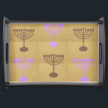 Hanukkah Gold Menorah Lichteffekte Dekoration Serviertablett<br><div class="desc">Serviertablett Hanukkah Lichteffekt Dekoration für Kunst & Zuhause,  Küche & Essen,  Kochgeschirr & Serveware,  Serviertablett für Hanukkah Festival und jüdischen Urlaub,  Jubiläum,  Hochzeitstag,  Bar Mitzvah,  Bat Mitzvah,  Rosh Hashanah Celebration,  Kunstwerk Design mit "Chanukiah oder Hanukkiah" Decorative Menorah Illustration,  Rustik,  Bokeh Lichter,  Papiertextur,  Handwerk Textur,  Judaika Sammlung.</div>