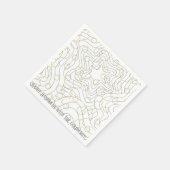 Hanukkah Gold N Silver Dreidels Serviette (Ecke)