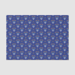Hanukkah Gold Star von David Menorah White Blue Seidenpapier