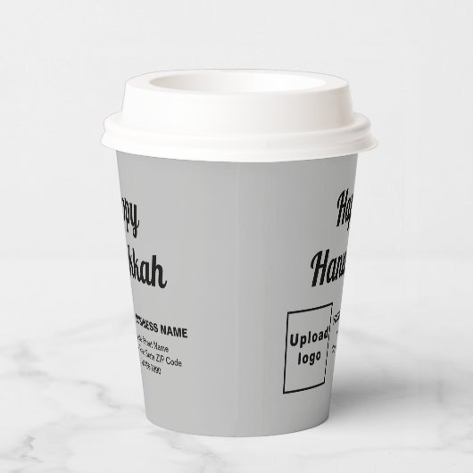 Hanukkah Gray Paper Cup Pappbecher (Rechts)