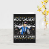 Hanukkah Great wieder Funny Trump Ugly Chanuka Karte (Gelbe Blume)