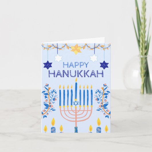 Hanukkah Greetings Card Karte (Vorderseite)