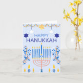 Hanukkah Greetings Card Karte (Gelbe Blume)