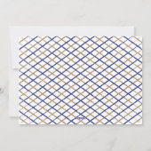 Hanukkah Greetings Holiday Blue Feiertagskarte (Rückseite)