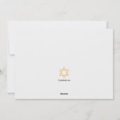 Hanukkah Greetings Holiday Card Feiertagskarte (Rückseite)