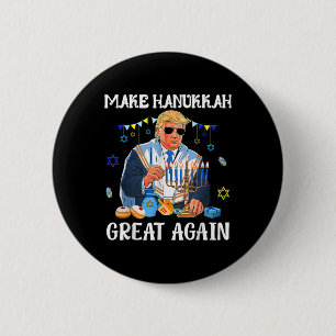 Hanukkah Groß wieder jüdisch Ugly Chanukah Swe Button