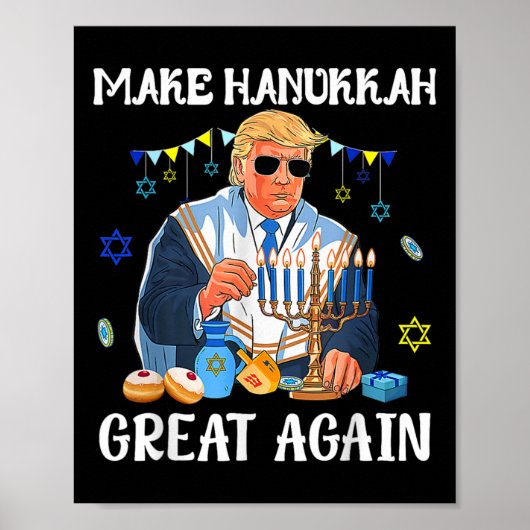Hanukkah Groß wieder jüdisch Ugly Chanukah Swe Poster (Vorne)