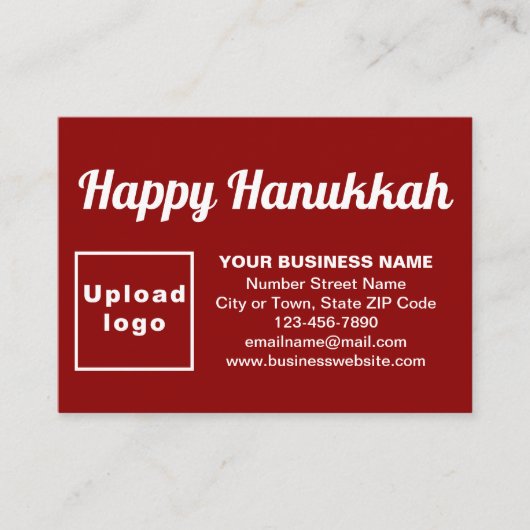 Hanukkah Gruß auf Red Enclosure Card Begleitkarte (Vorderseite)