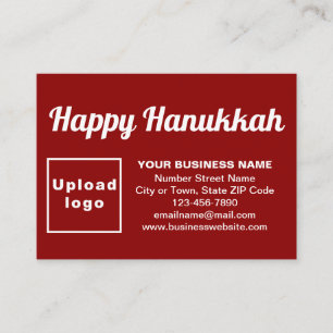 Hanukkah Gruß auf Red Enclosure Card Begleitkarte