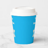 Hanukkah Gruß mit Blume Pappbecher (Links)