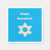 Hanukkah Gruß mit Blume Serviette (Vorderseite)