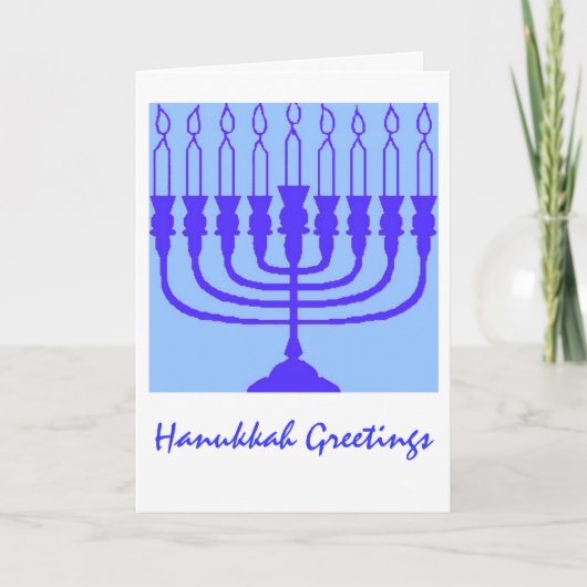 Hanukkah-Grüße Feiertagskarte (Vorderseite)