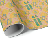 Hanukkah Handwerk Party Supplier Gist Wrapping Geschenkpapier (Rolleneckpunkt)