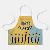 Hanukkah Happy Dancing Candles Schürze (Vorderseite)