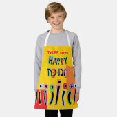 Hanukkah Happy Dancing Menorah Schürze (Getragen)