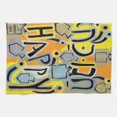 Hanukkah Happy Glitzy Art Geschirrtuch (Horizontal)