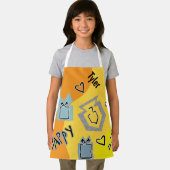 Hanukkah Happy Glitzy Art Schürze (Insitu)